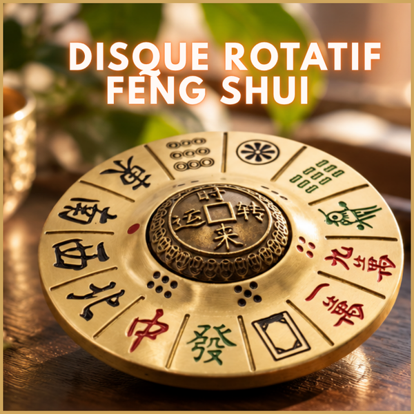 Disque Rotatif Feng Shui – L'Argent Attire l'Argent