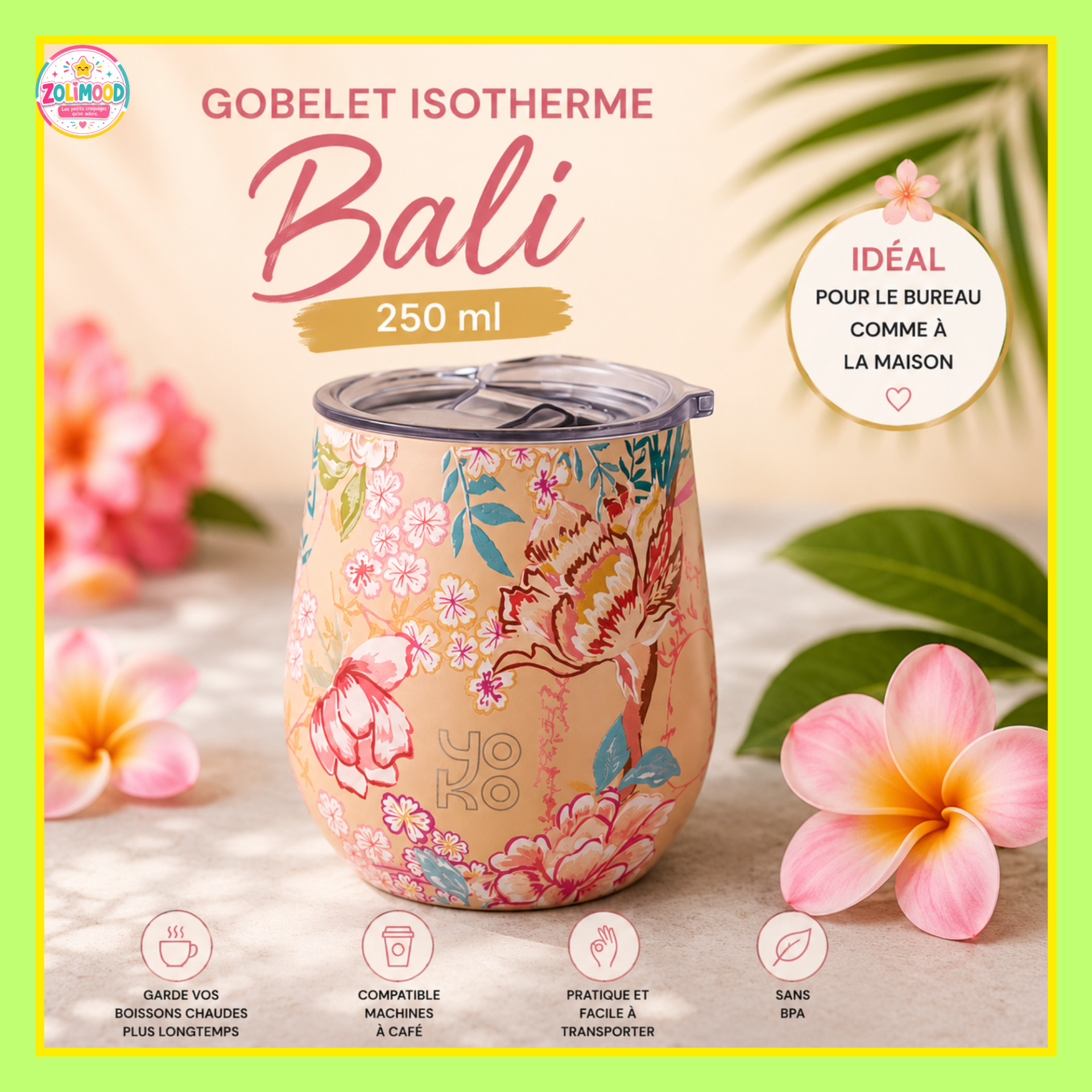 Gobelet isotherme « Bali » 250 ml