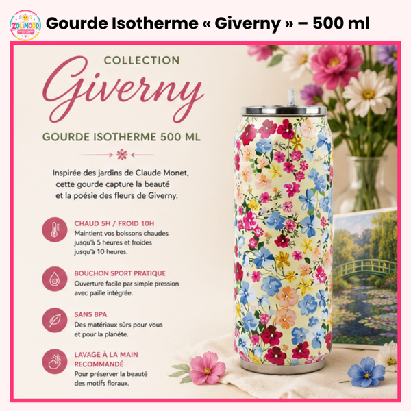 Gourde Isotherme « Giverny » – 500 ml
