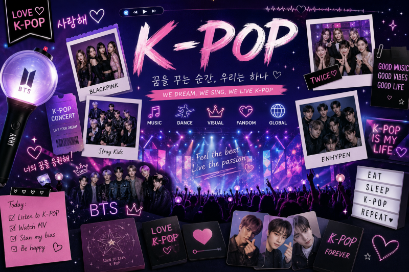 Qu'est-ce que la K-Pop ? Découvrez le phénomène musical venu de Corée du Sud La K-Pop, abréviation de Korean Pop, est un style musical né en Corée du Sud qui a conquis le monde entier. Plus qu'un simple genre musical, la K-Pop est devenue un véritable phé