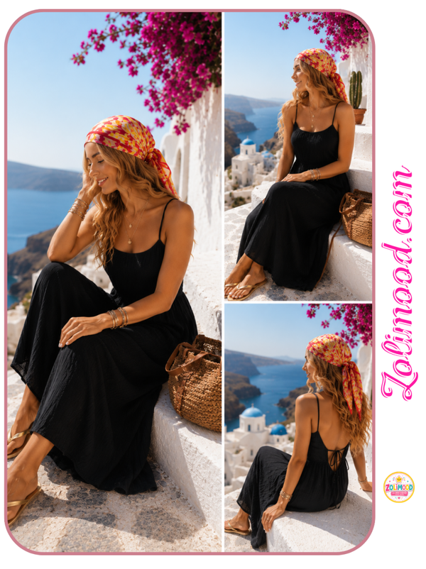 Robe Longue Stella en Coton Gaze