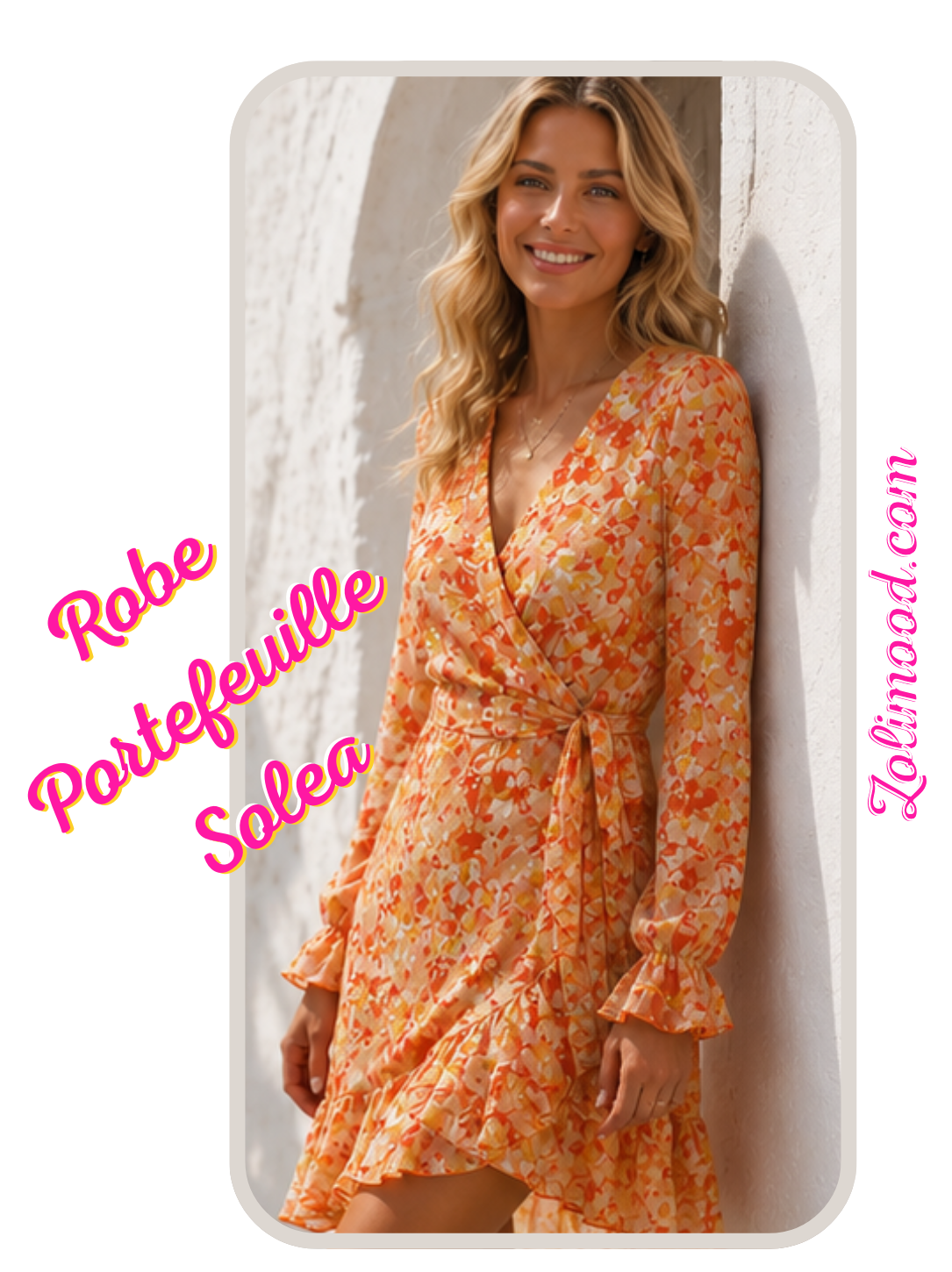 Robe Courte Portefeuille Fleurie SOLEA