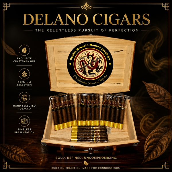 Double Robusto Maduro (54x6.5"). Yellow Label.