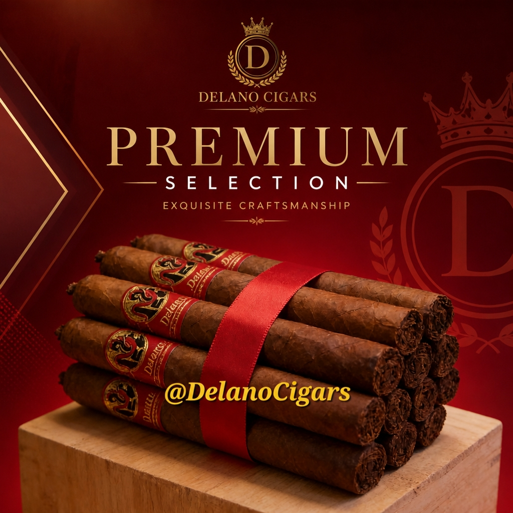 Delano Premium Toro Gordo Cigars (56x6.5"). Red Label.