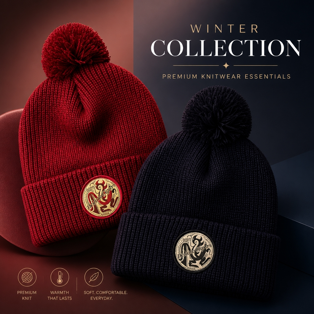 Delano Cigars Unisex Cotton Beanies.