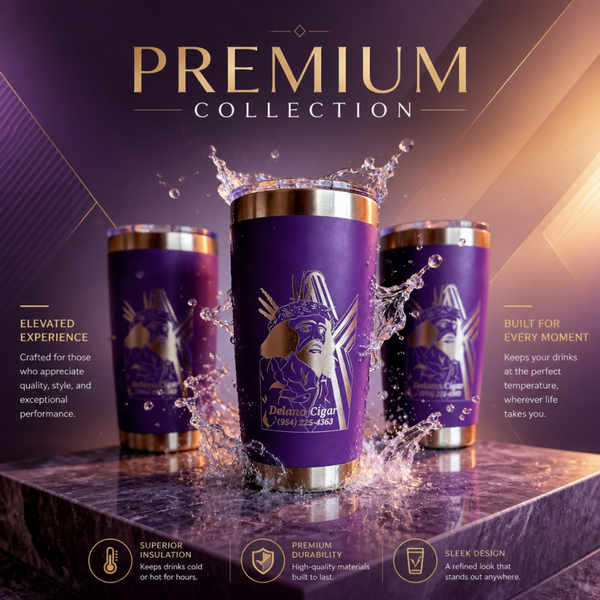Delano's Stainless Steel Powder Coated  20oz Tumbler.