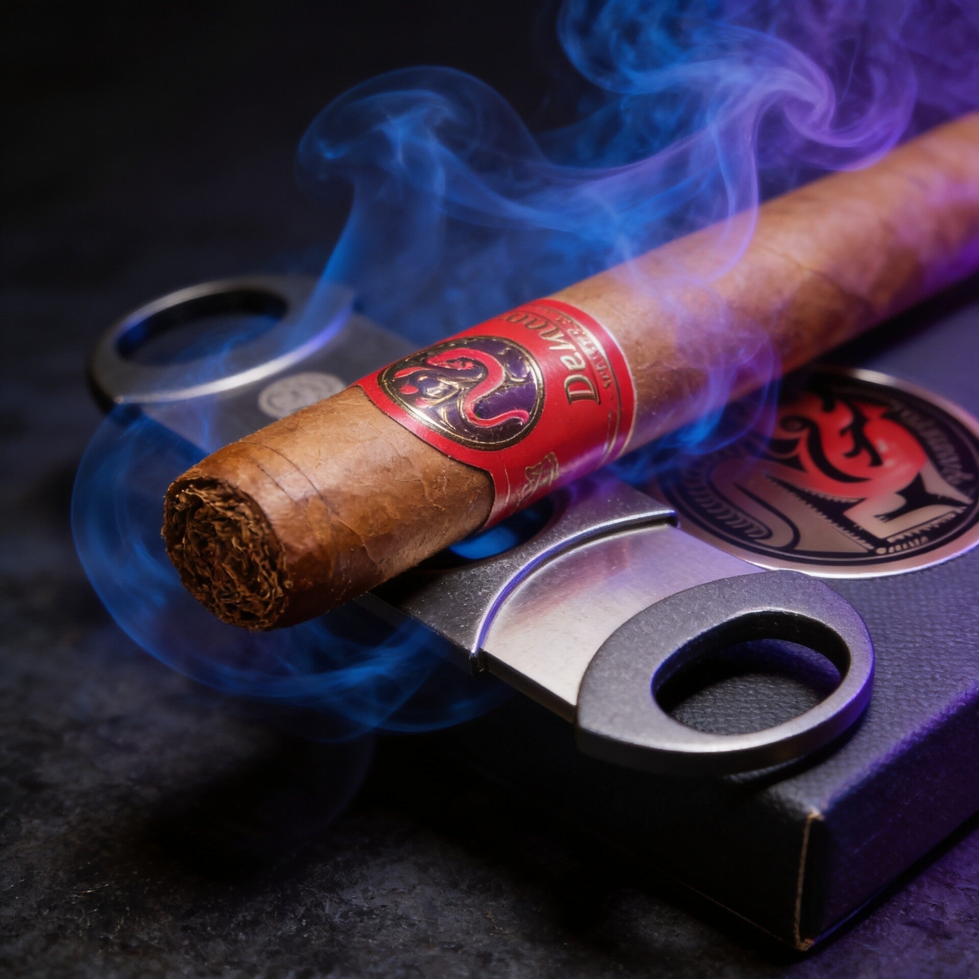 32mm Double Blade Stainless Steel Cigar Cutter.