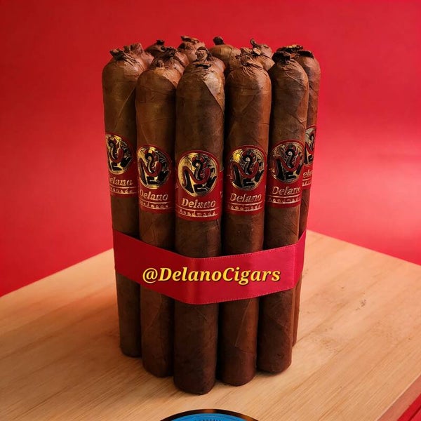 Delano Premium Toro Gordo Cigars (6.5"x56). Red Label.