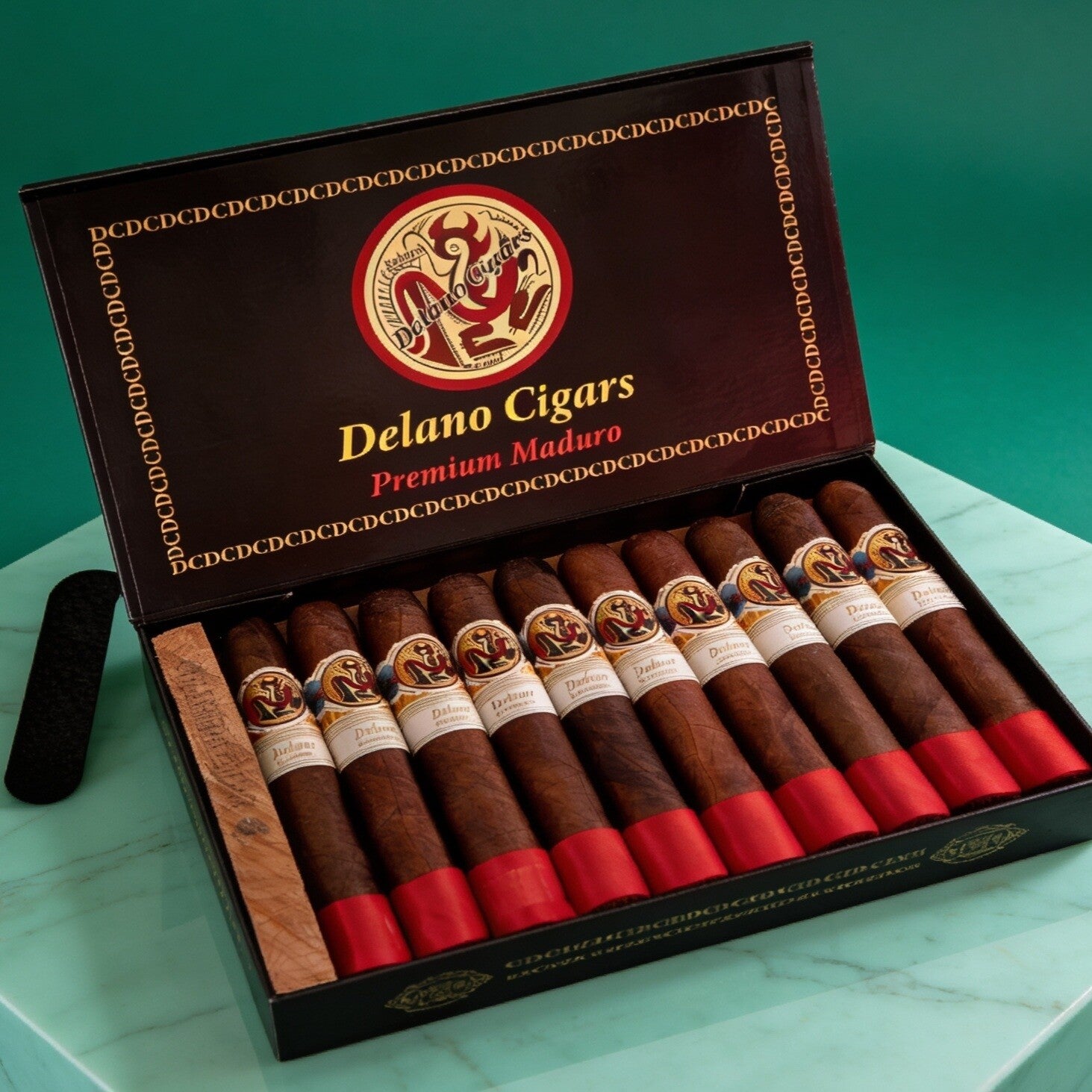 Delano Premium Maduro Cigars (6"x60). White Label.