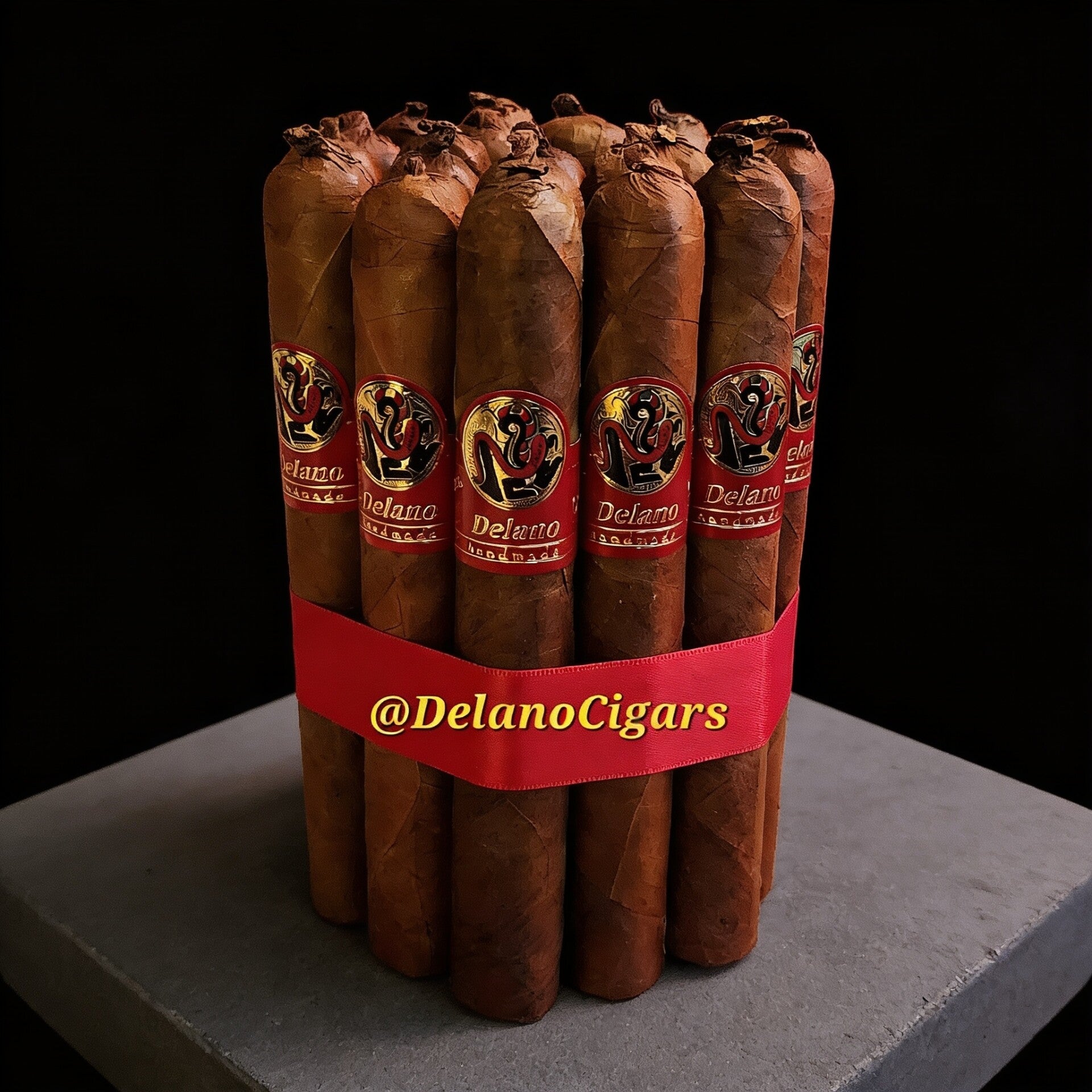 Delano Premium Toro Gordo Cigars (6.5"x56). Red Label.