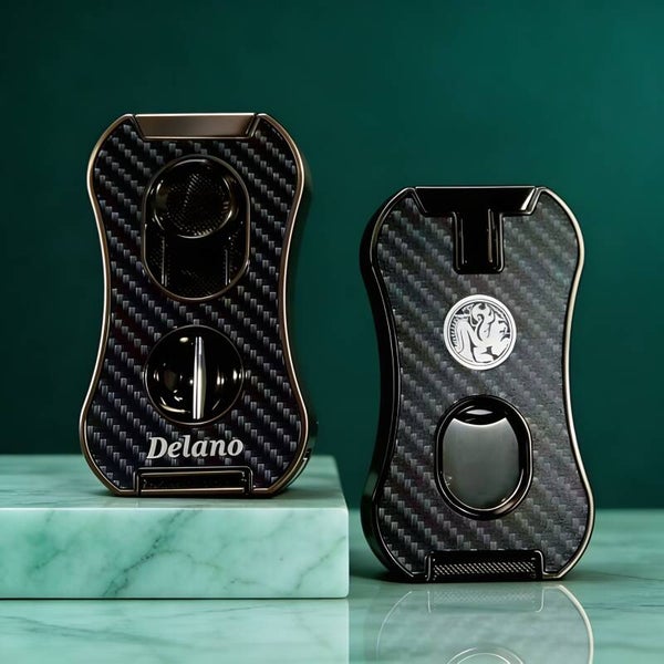 Delano Six in One Guitar Shape Cigar Lighter-Cutter.