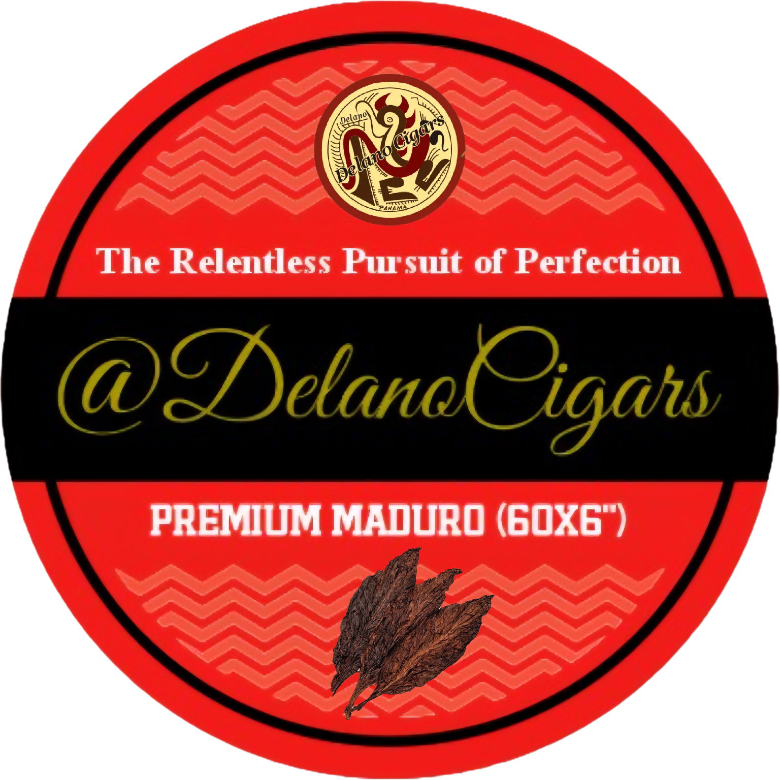 Delano Premium Maduro Cigars (6"x60). White Label.
