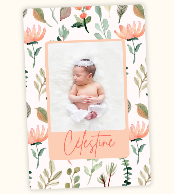 Faire-part "Célestine" - Rectangle