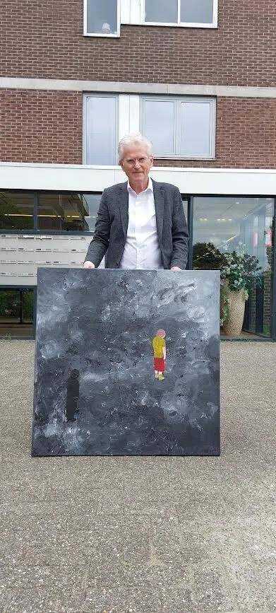 Geurt ouwerkerk met schilderij