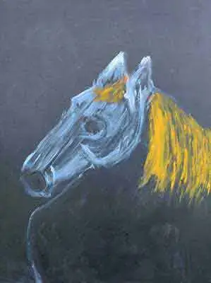 spontaan geschilderd paard