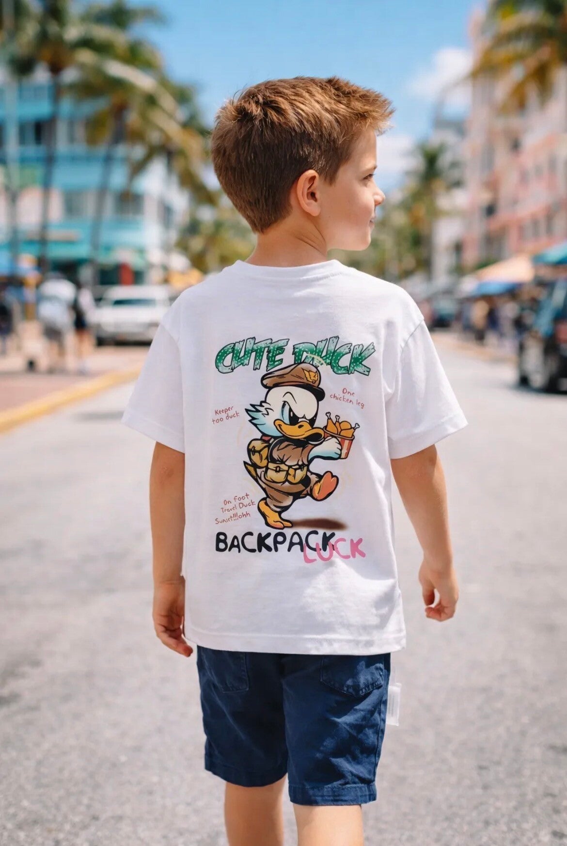 Leuk shirt met opdruk op de achterkant