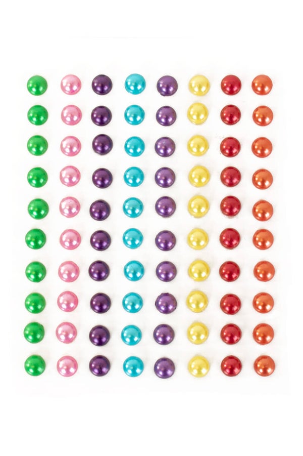 PXP Professional Colours Decoratiestickers rondje pearl 80 stuks assorti