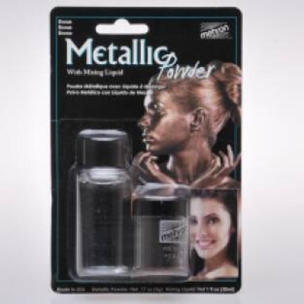 Mehron metallic Powder - Bronze with Mixing Liquid