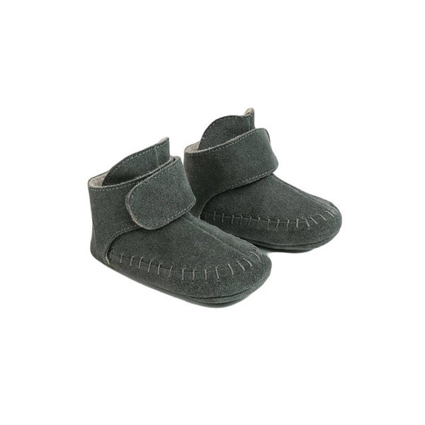 LODGER BABYSLOFJES WALKER MOCASSIN GUNMETAL