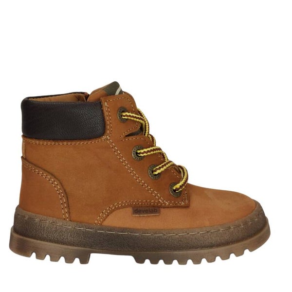 DEVELAB VETERSCHOEN HALFHOOG COGNAC