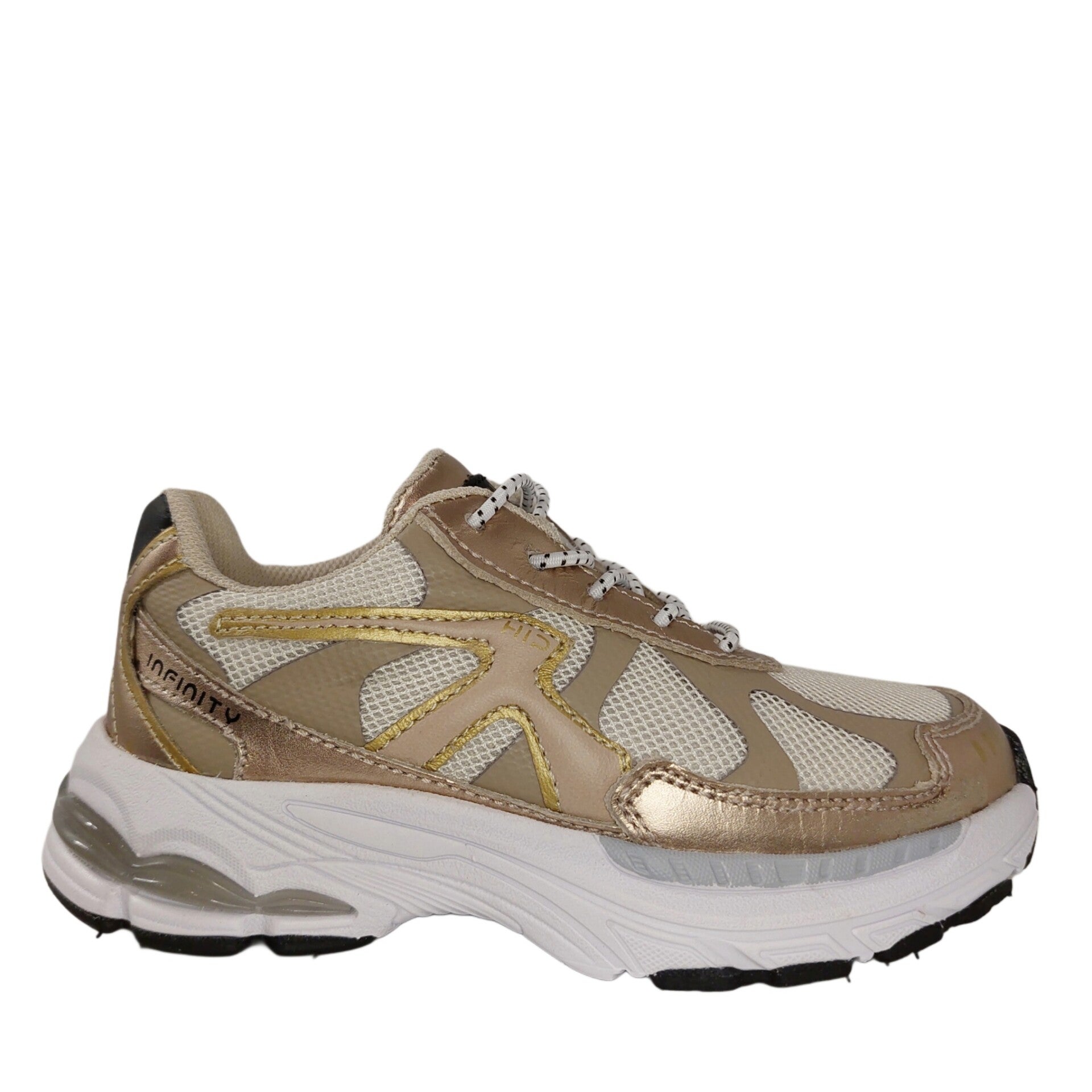 HIP LIGHTWEIGHT SNEAKER PLATINA METALLIC - Luxe Runner met Elastische Sluiting