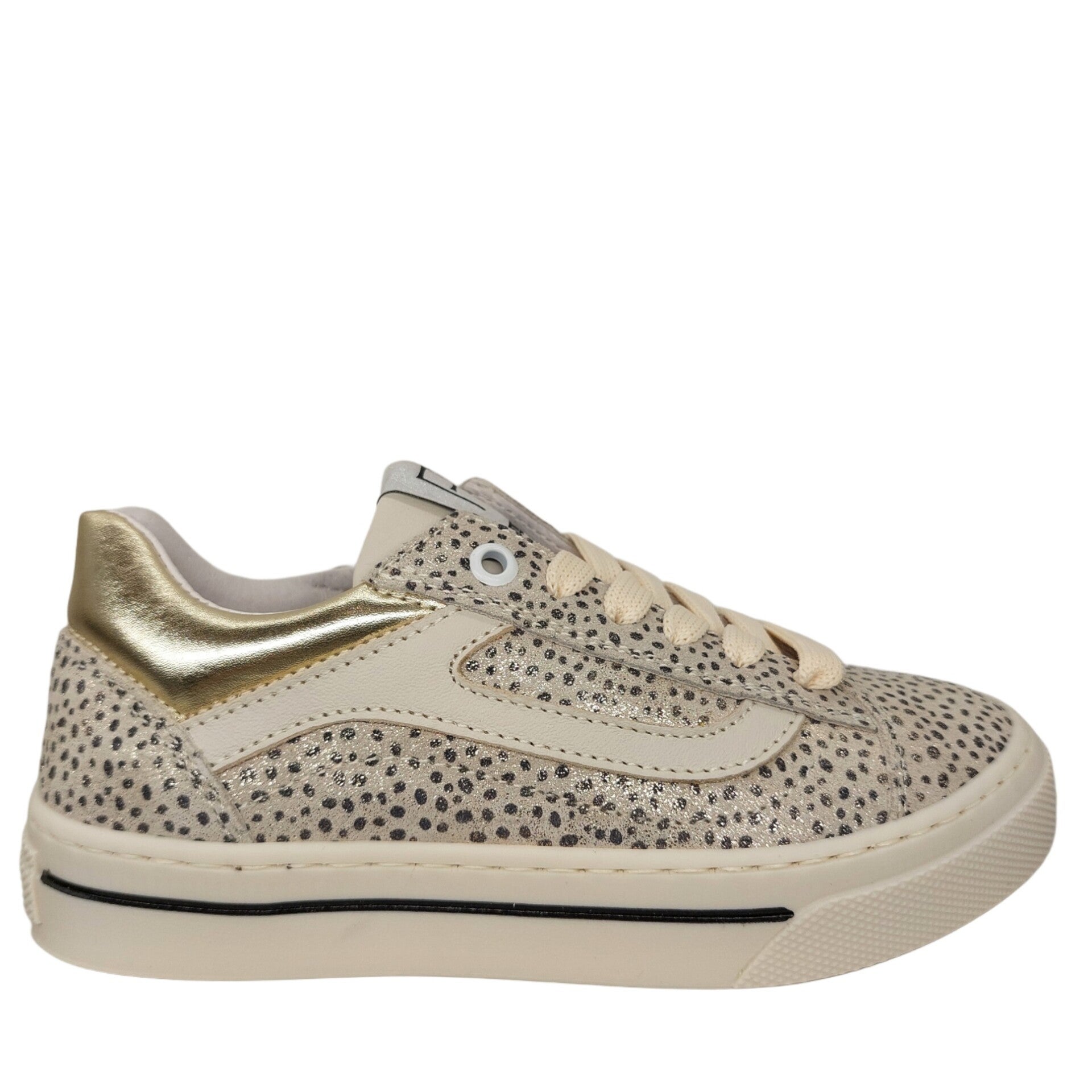 POLDINO SNEAKER INDIAN LUX OXFORD TAN - Dierenprint met Metallic Glans