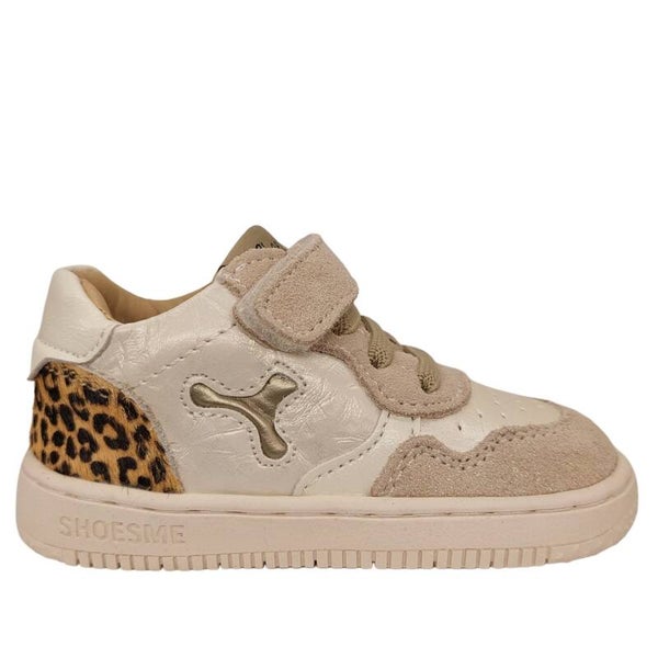 SHOESME BABYSNEAKER BEIGE LEOPARD - ExtremeFlex® Eerste Loopschoentjes