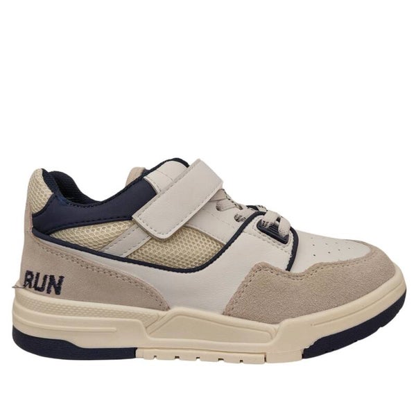 SHOESME KLITTENBAND SNEAKER WHITE GREY BLUE - Sportieve Kinderschoen