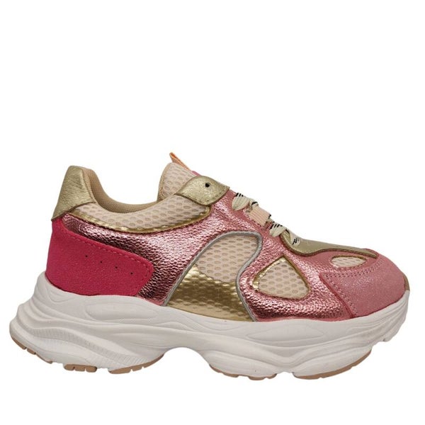 SHOESME LIIGHTWEIGHT SNEAKER PINK METALLIC - Superlichte Kinderschoen