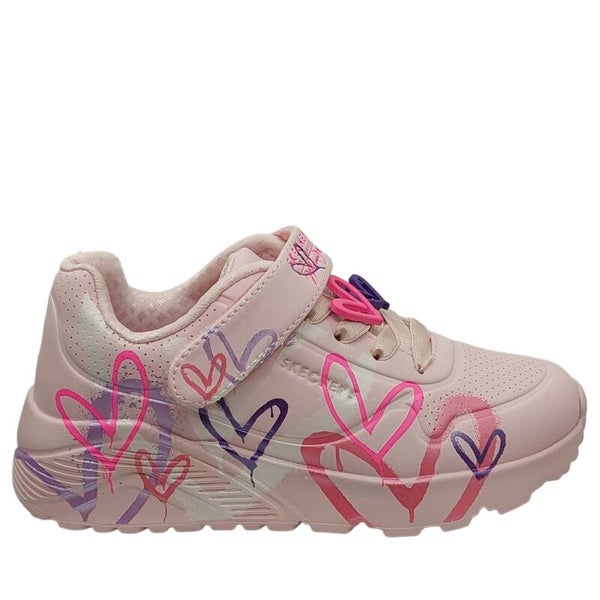 SKECHERS SNEAKER UNO LITE HEART STATUS - Light Pink Multi