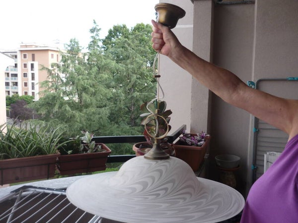 LAMPADARIO DA SALA IN VETRO DI MURANO