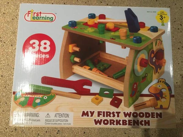 Speelgoed Houten Werkbank - met Gereedschap