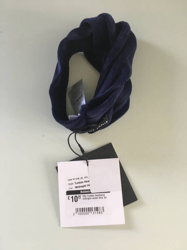 Hoofdband Velvet Blue