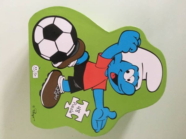 Puzzle voetbalsmurf