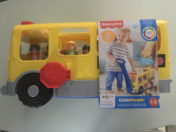 Fisher-Price Little People Zit-naast-mij Schoolbus Groot - Speelset