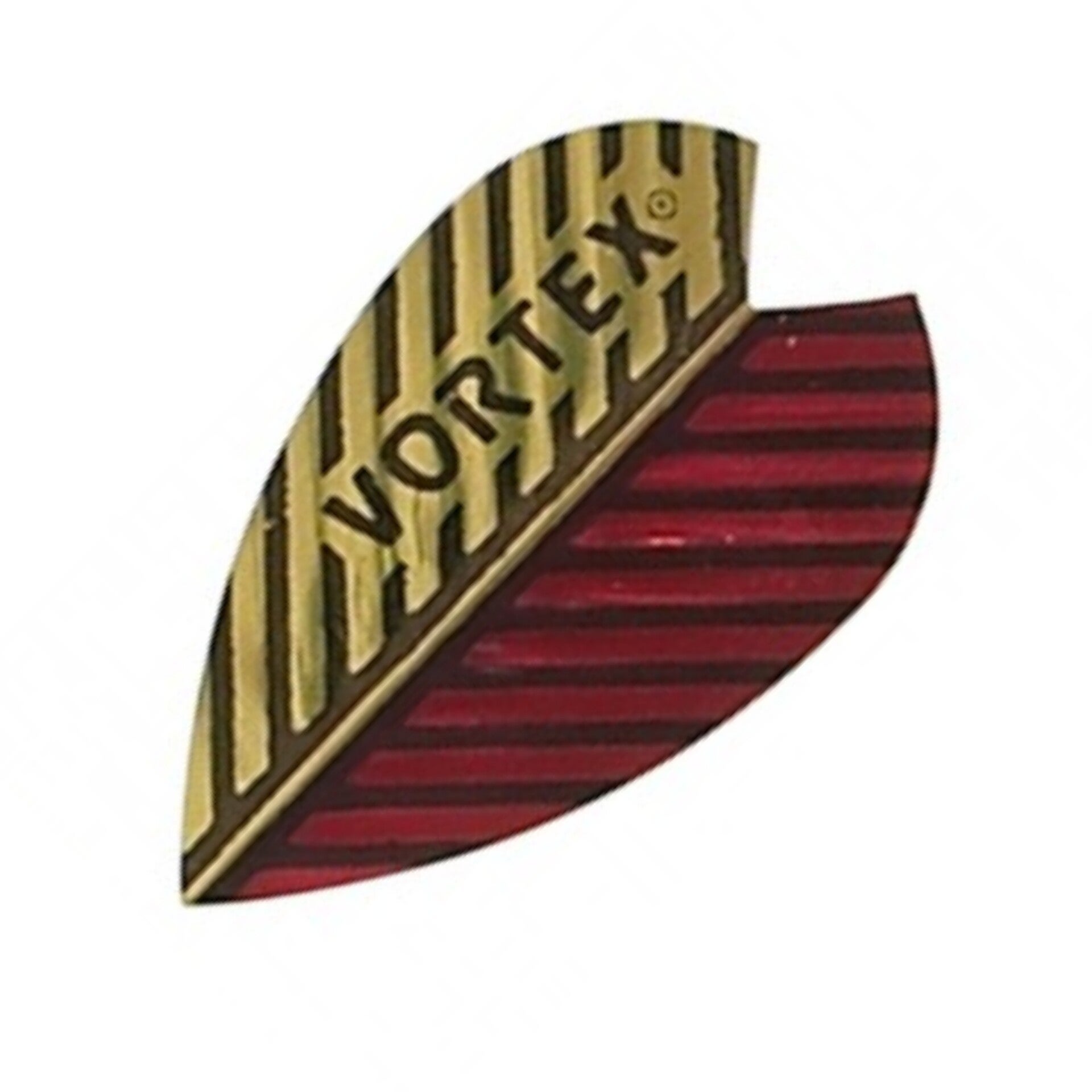 Harrows Vortex Dart Flights – 100 Mikron – Vortex Rot-Gold – Retro Vortex