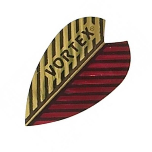 Harrows Vortex Dart Flights – 100 Mikron – Vortex Rot-Gold – Retro Vortex