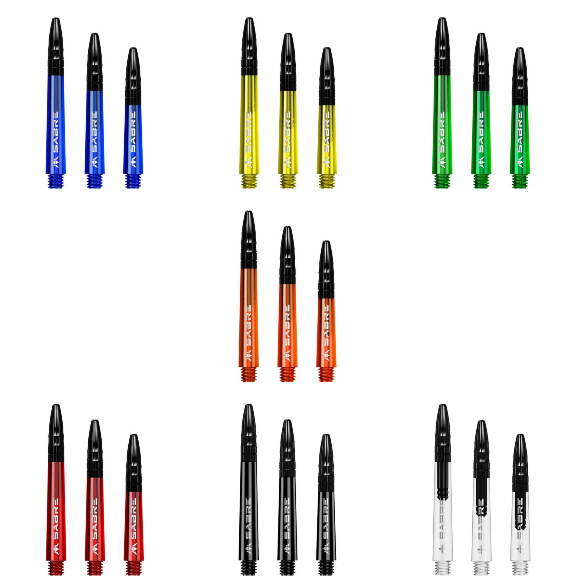 Mission Sabre Dartschäfte - wählbare Farbe - Länge -  Set Anzahl