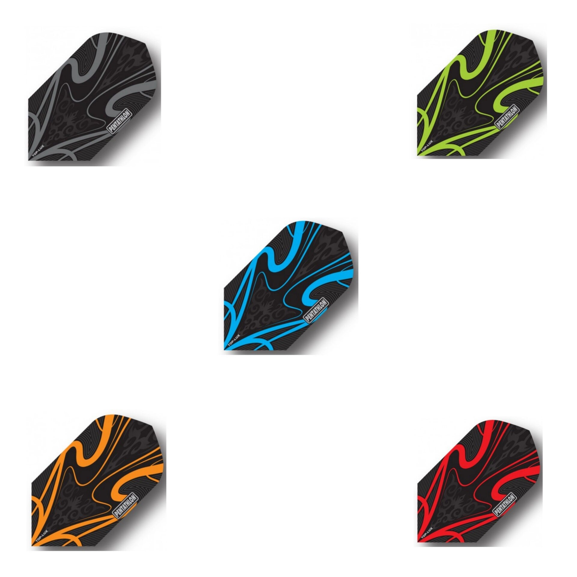 Pentathlon TDP Lux – Black Series – Dart Flights – Slim – 100 Mikron – Farbauswahl