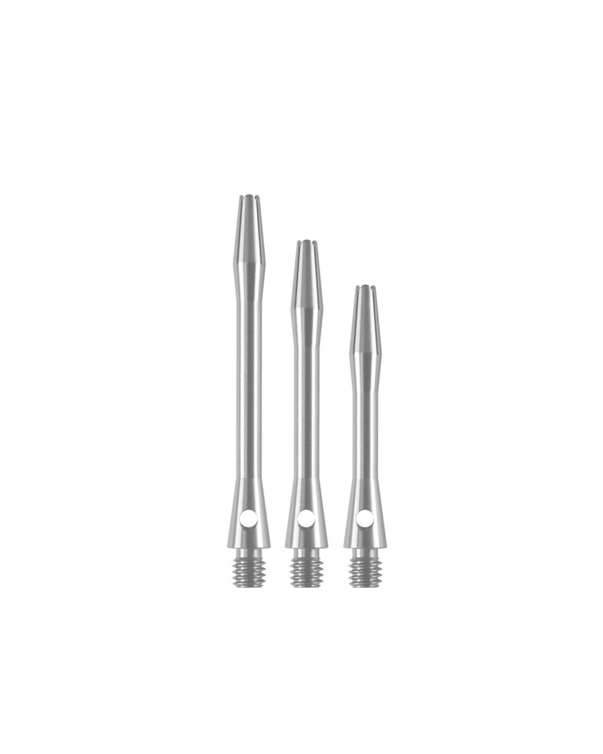 Designa Aluminium Dartschäfte - Silber - wählbare Länge -  Set Anzahl