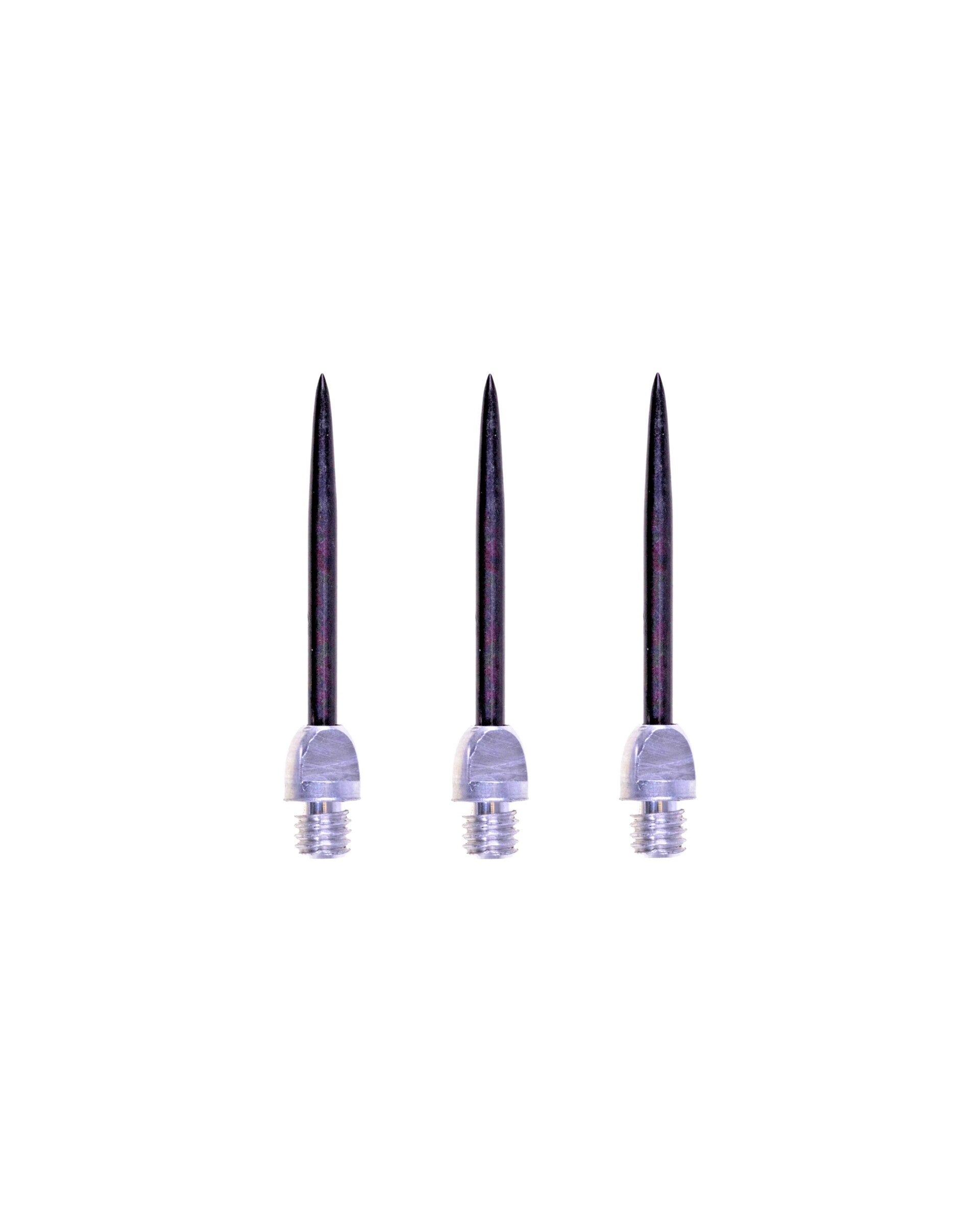 Karella Conversion Points für Softdarts | Silber 32 mm | Stahlspitzen mit Gewinde