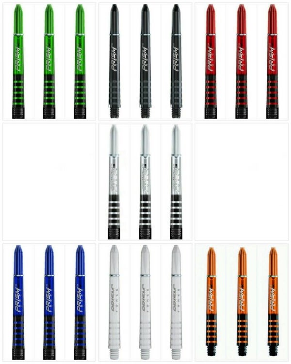 Winmau Prism Force Dartschäfte - wählbare Farbe - Länge -  Set Anzahl