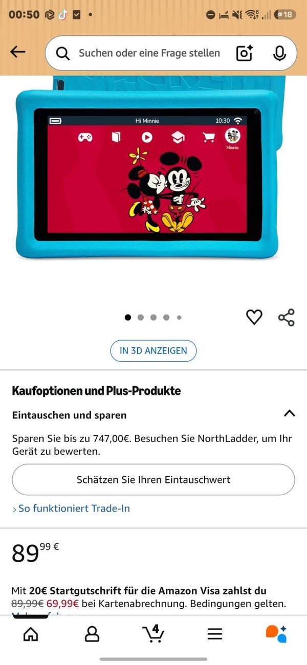 2 kinder taplets