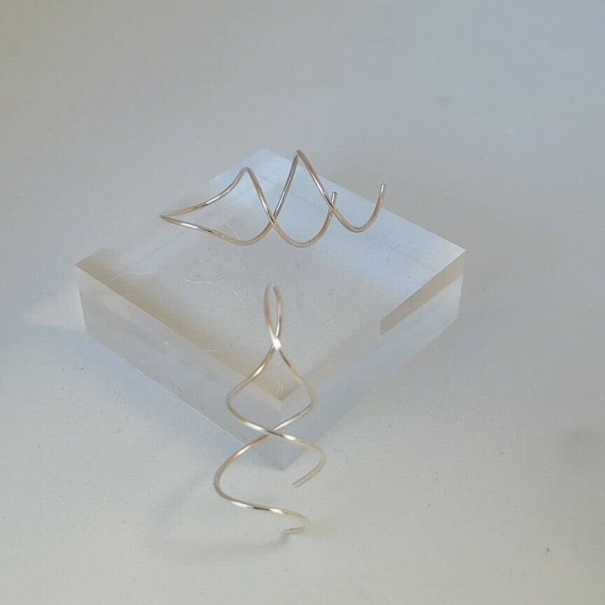 Twisted Elégance Oorbellen sterling 925 zilver