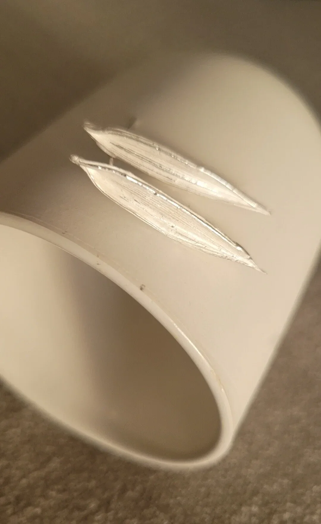 sILVER LEAF OORBELLEN STEKERS MITSURO HIKIME