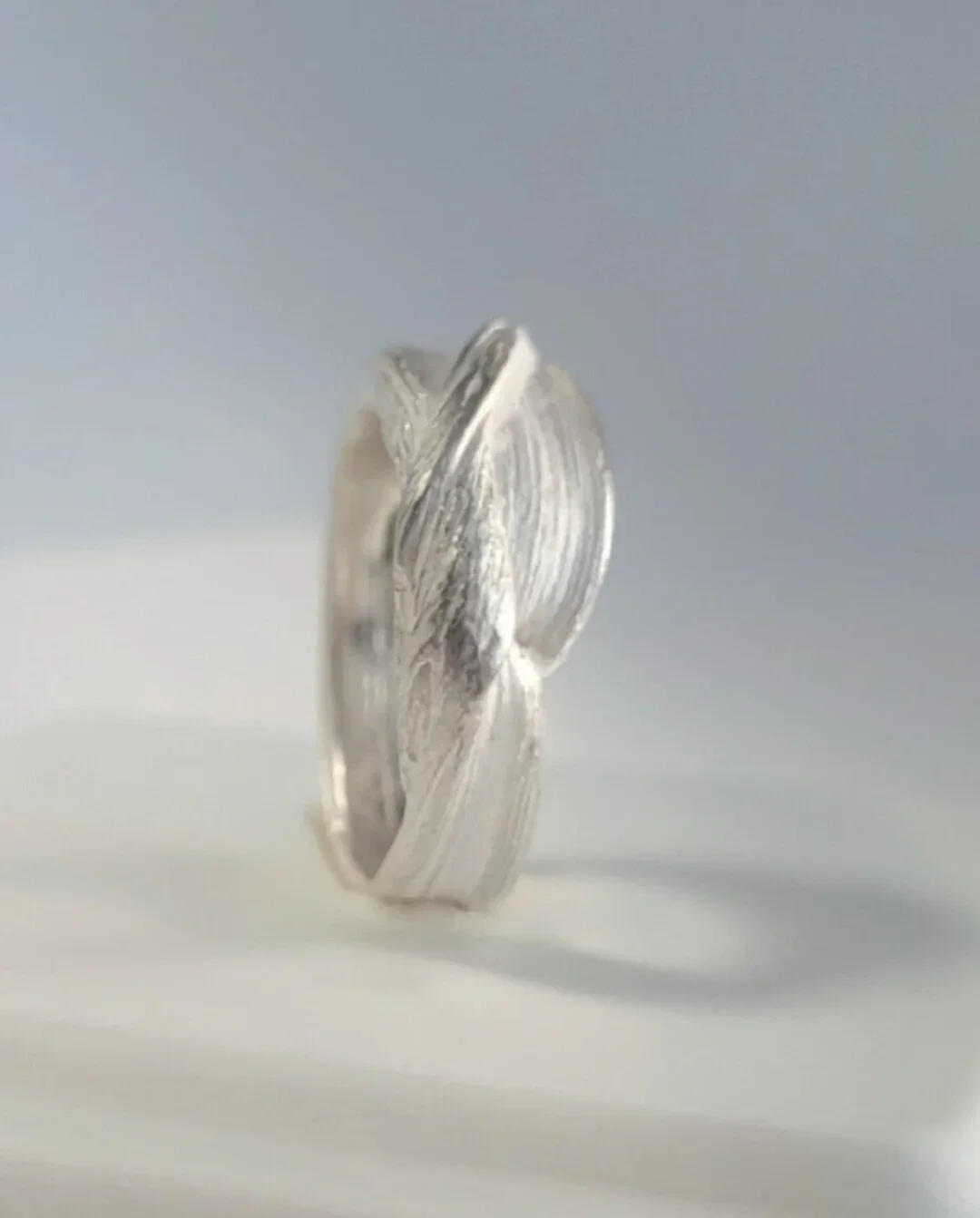 Silver Tide | Handgemaakte zilveren ring