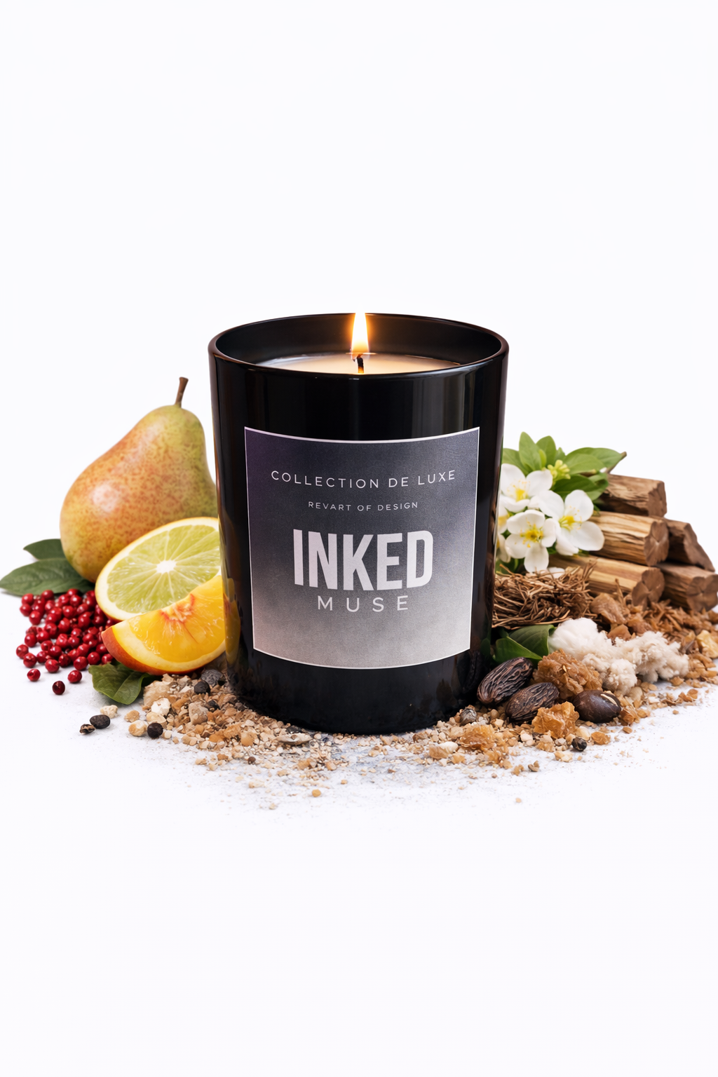 Bougie parfumées de luxe : Inked muse