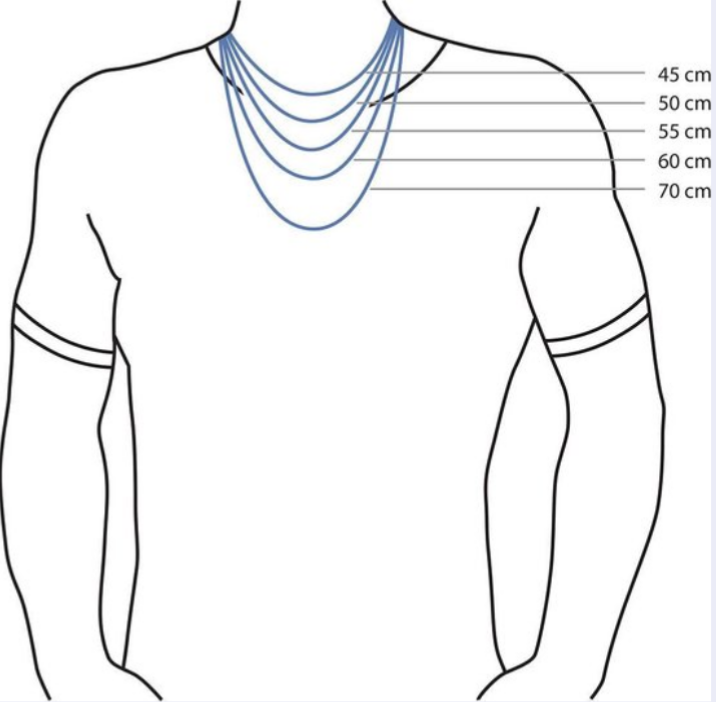 lengte ketting man