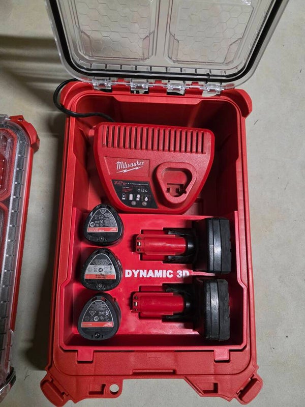 Milwaukee Packout Insert, M12 Battery and Charger, 48-22-8435