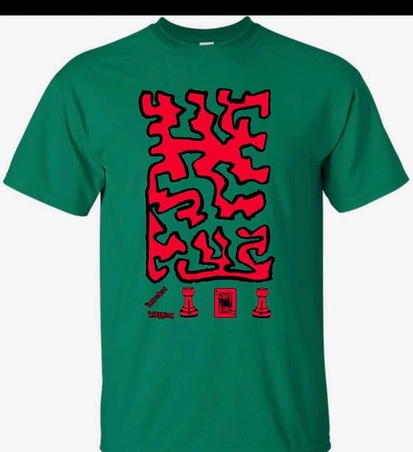 Red and Green Graffiti T-Shirt